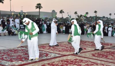 “العرضة السعودية” تزين احتفالات أهالي الشرقية باليوم الوطني 93