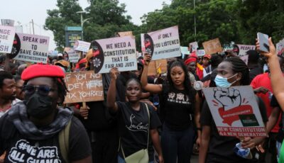 بسبب الأزمة الاقتصادية.. احتجاجات في غانا لليوم الثالث