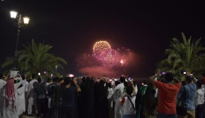 “الألعاب النارية” تزيّن سماء الشرقية احتفالًا باليوم الوطني 93