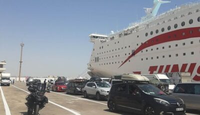 جريدة الصباح نيوز – آخر الاستعدادات لعودة التونسين بالخارج عبر الميناء التجاري بجرجيس